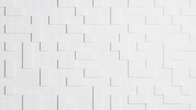 3 d レンダリング ホワイト キューブ正方形の抽象的な背景