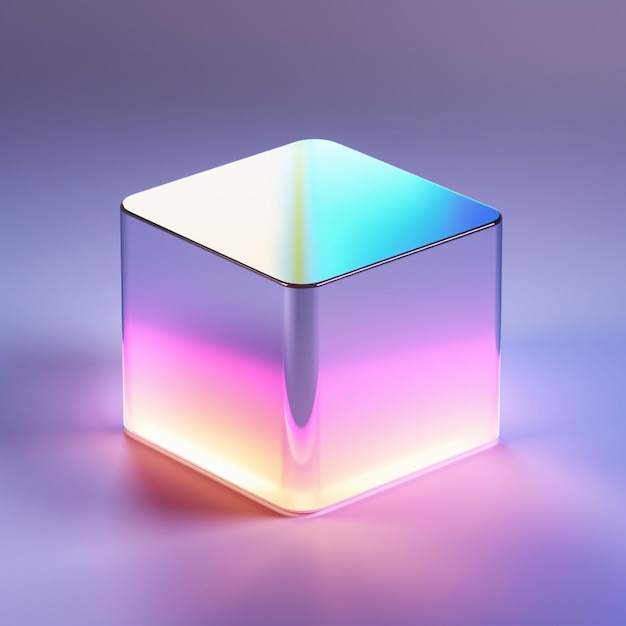 3d render of wifi cube element for composition