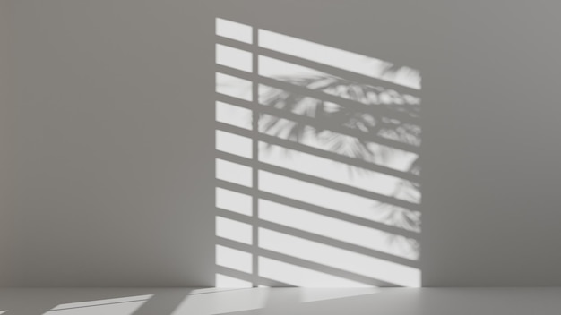 3d render window shadow background