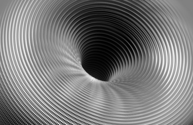 3d render with abstract black and white monochrome surreal