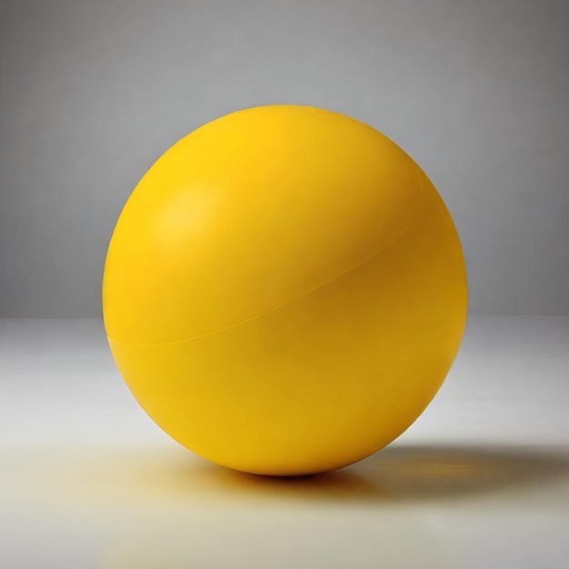 3d render yellow ball ai image