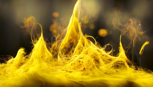 yellow fire flames