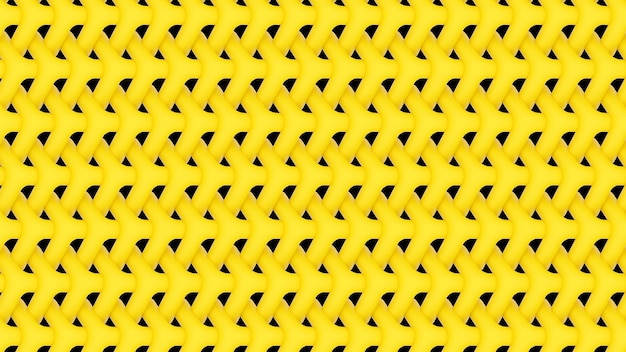 3d 렌더링 노란색 반복 패턴 배경 벽지