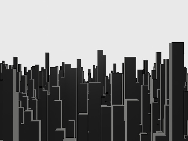 3d rendered abstract black background.