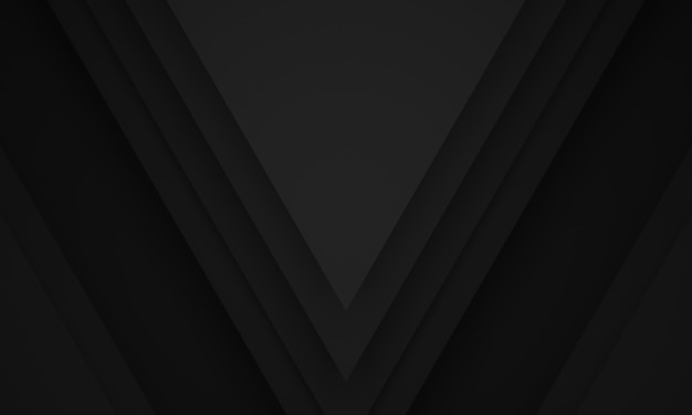 3D rendered abstract black geometric background.