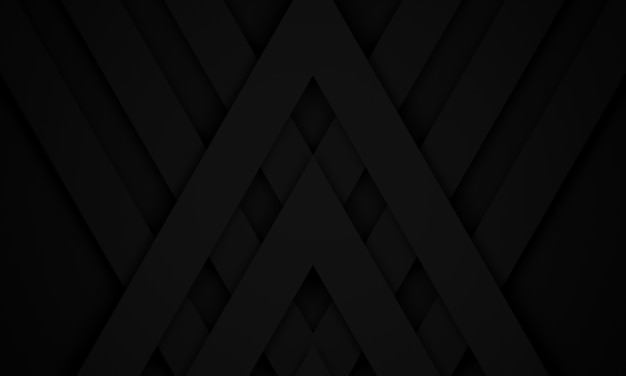 Photo 3d rendered abstract black geometric background.