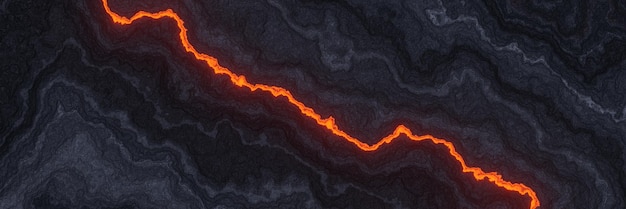 3D rendered abstract cooled lava background. Volcanic rock.