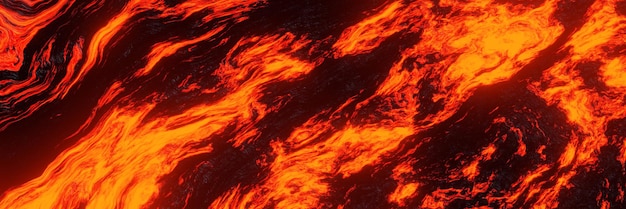 3D rendered abstract lava background. Volcanic magma.