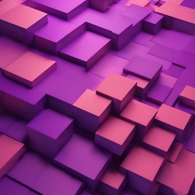 3d rendered abstract soft purple background with square shape