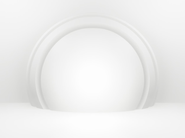 3D rendered abstract white background. Geometric wall.