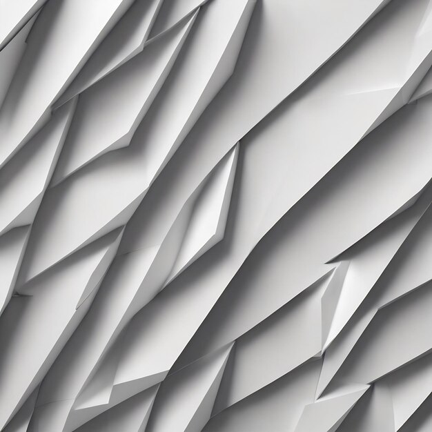 3D абстрактная белая геометрическая стена на фоне