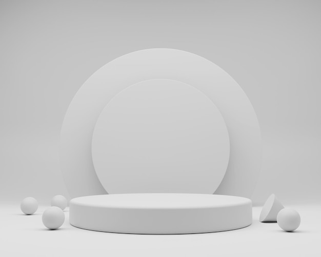 3d визуализация фона абстрактная сцена студия простой минималистский пастельный цвет