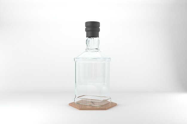 3D Rendered Bottles Mockup Template