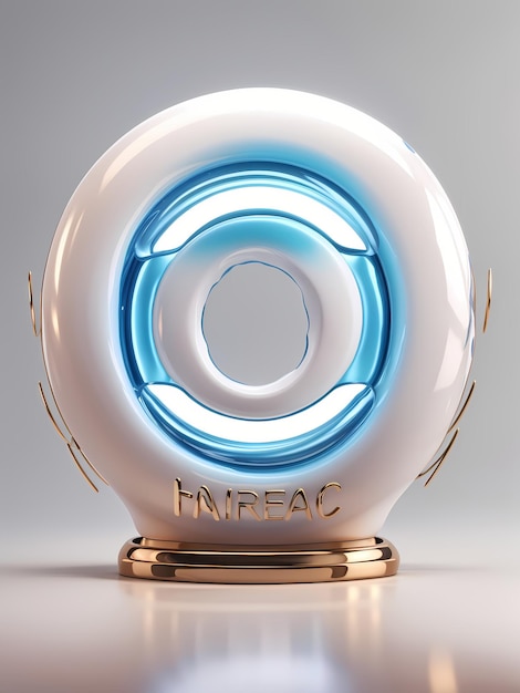 3D Rendered Bulb Logo Style