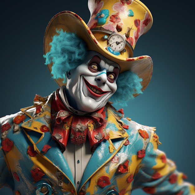 3d rendered carnival character