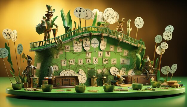 st patricks day countdown calendar pub sign