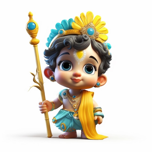 Bal Krishna 3D model 3D printable | CGTrader