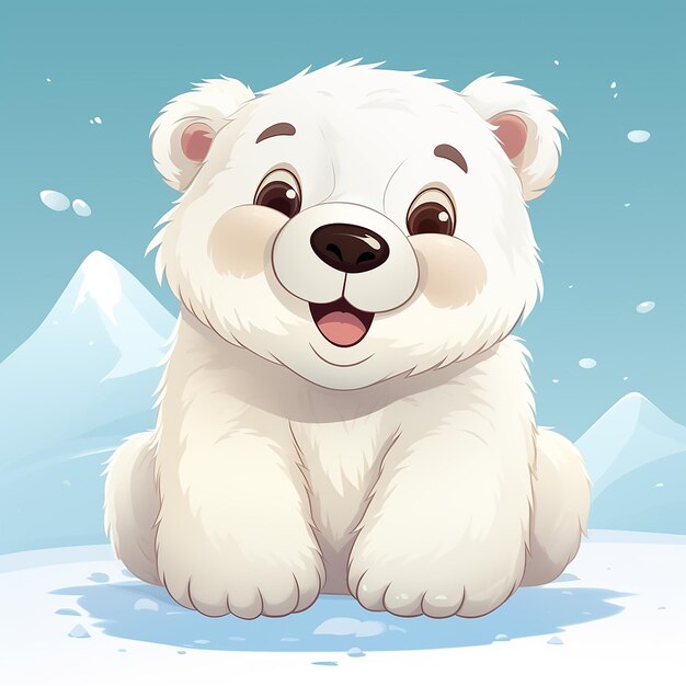 Foto disegni animati di orsacchi polari in 3d
