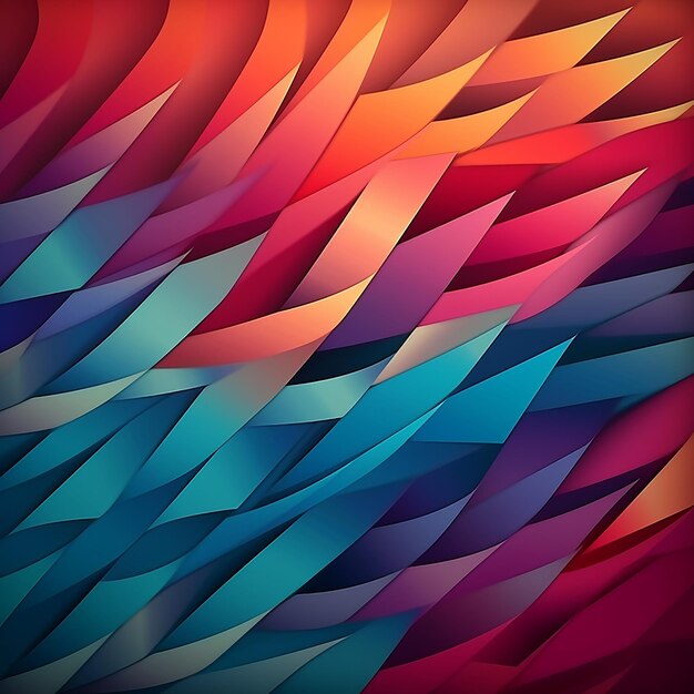 3d rendered geometric colored abstract textured background in neural pattern