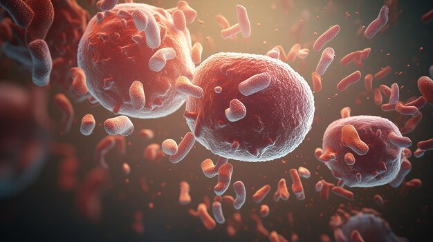 3D rendered illustration of a bacteria