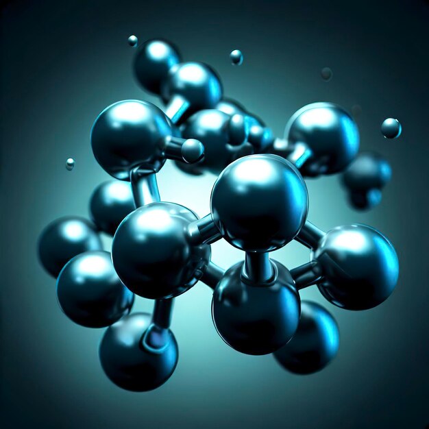 3d rendered illustration of a molecule