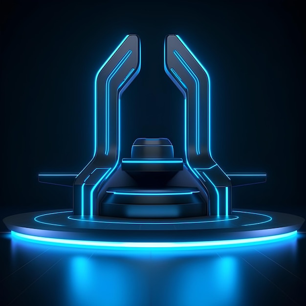 3d rendered illustration of a podium