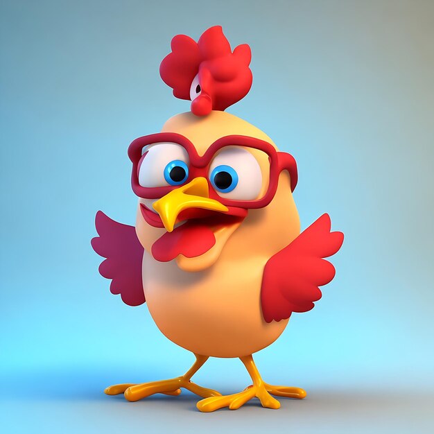 3d rendered illustrations funny characters ai Generated