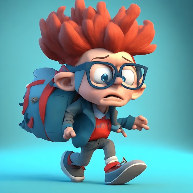 3d rendered illustrations funny characters ai Generated