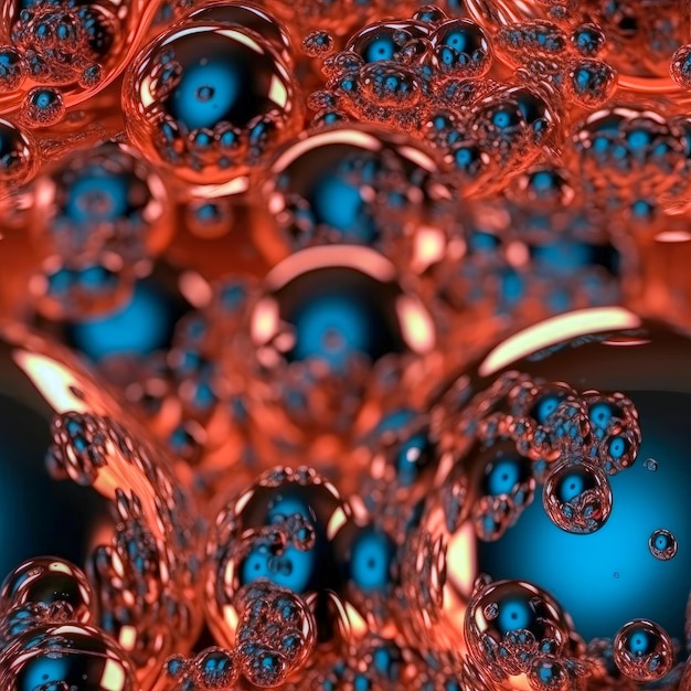 3D-рендерированный жидкий кристаллический бесперебойный фон