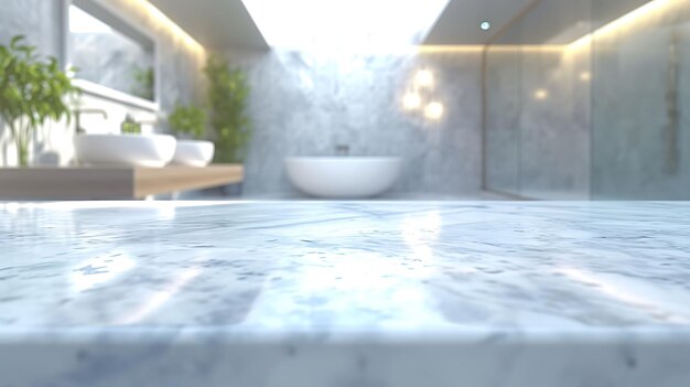 Foto bagno 3d renderizzato minimale estetico elegante semplice