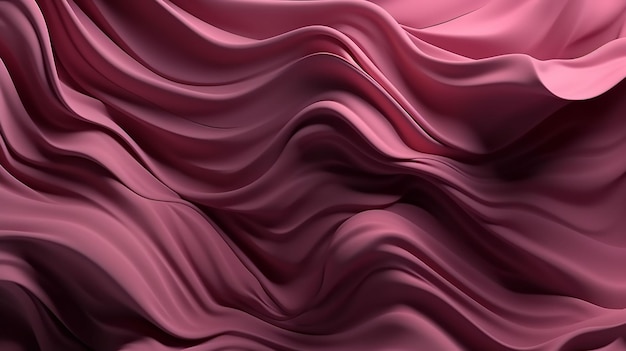 曲線のピンクのシルクを使用した 3 d レンダリングされたモダンな抽象的な壁紙