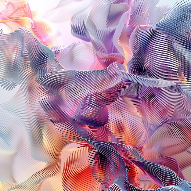 3d rendered photo of an abstract artwork that represents the concept of freedom