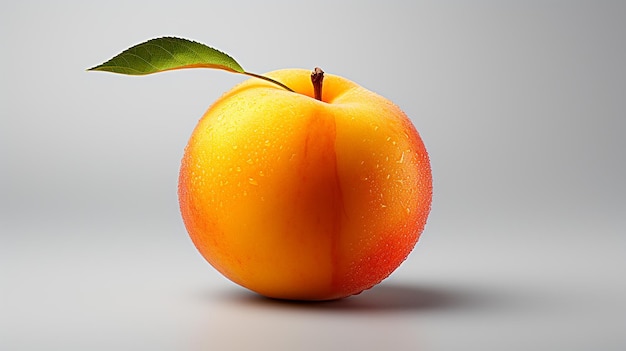 3d rendered photo of apricot