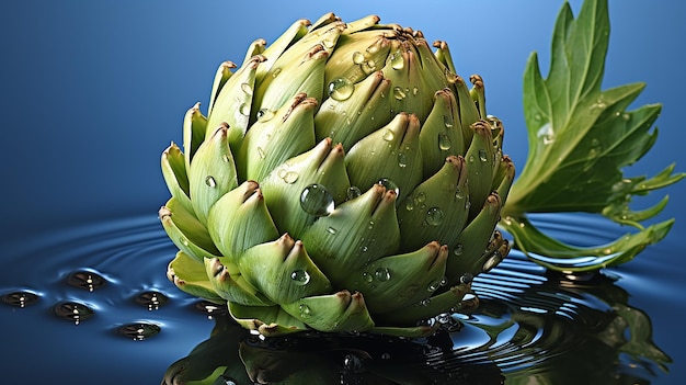 3d rendered photo of artichoke on a simple background