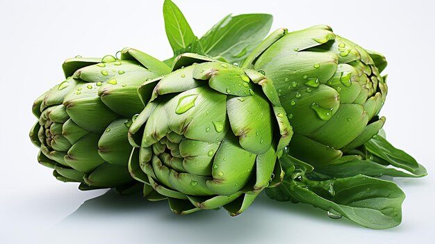 3d rendered photo of artichoke on a simple background