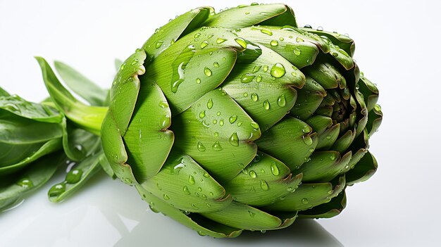 3d rendered photo of artichoke on a simple background