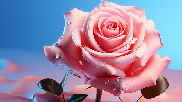 3d rendered photo of beautiful rose design