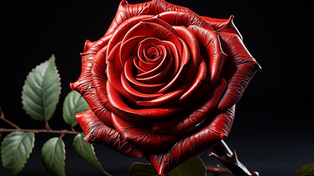 아름다운 장미 디자인의 3D 렌더링 사진