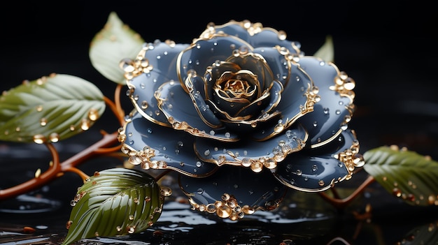 3d rendered photo of beautiful rose design