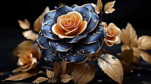 3d rendered photo of beautiful rose design