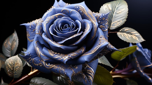 3d rendered photo of beautiful rose design