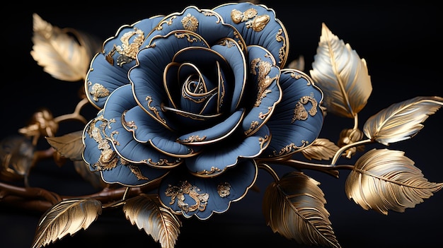 3d rendered photo of beautiful rose design