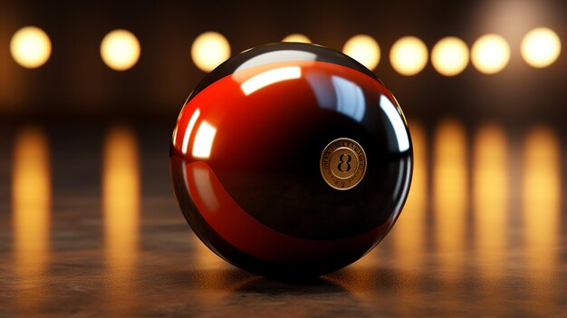 Photo 3d rendered photo of casino ball