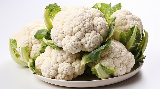 3d rendered photo of cauliflower on a simple background