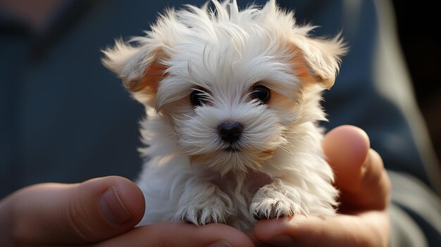 3D レンダリングで犬が座っている写真