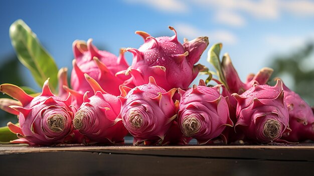 Photo 3d rendered photo of dragon fruit