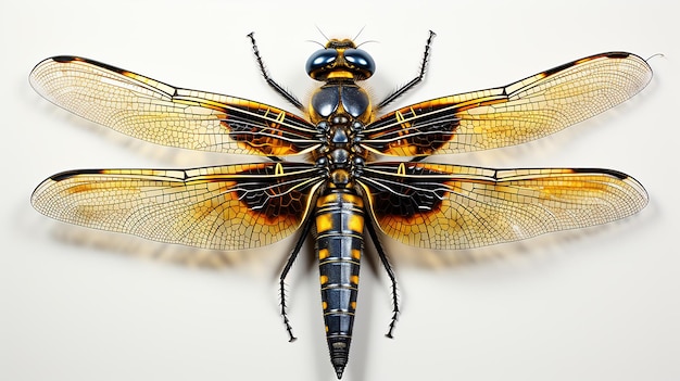 Foto foto renderizzata in 3d della libellula