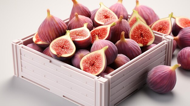 Photo 3d rendered photo of fig