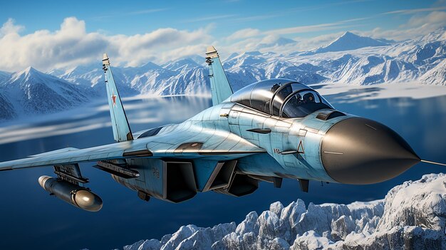 3d rendered photo of fighter jet