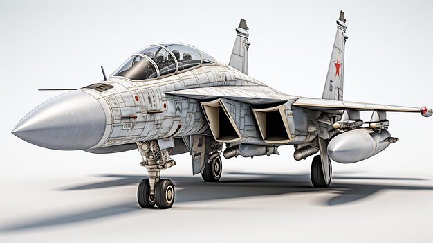 Photo 3d rendered photo of fighter jet